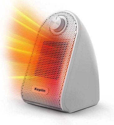 KEPLIN Ceramic Desk Heater, 500W Low Energy Consumption Heater for Home ...