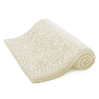 KEPLIN Non-Slip Microfibre Bath & Toilet Mat - 40cm x 60cm - Cream Price Comparisons | Compare The Build