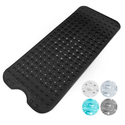 Keplin - Premium Non-Slip Bath Mat - (40x100cm) - Black