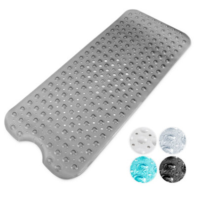 KEPLIN Premium Non-Slip Bath Mat - (40x100cm) - Grey