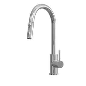 Kersin Cato Chrome Kitchen sink Mixer Tap with Pull-Out Hose and Spray Head