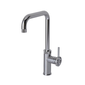 Kersin Labor Chrome Industrial Style Side Lever Kitchen Mixer Tap