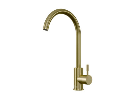 Kersin Tivoli Brushed Brass WRAS Approved Kitchen Mixer Tap