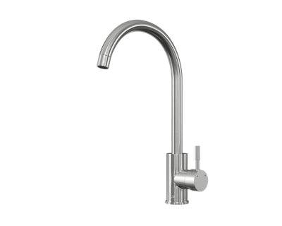 Kersin Tivoli Brushed Steel WRAS Approved Kitchen Mixer Tap