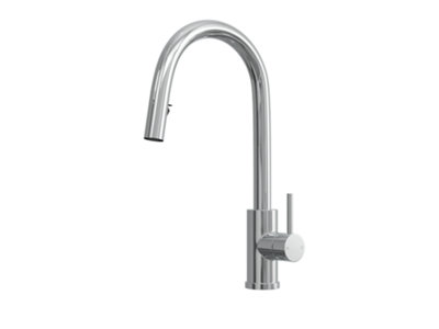 Kersin Velia Chrome Kitchen Sink Mixer with Concealed Pull Out Hose and Spray Head