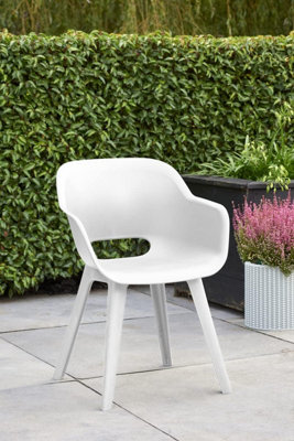 Keter Akola White Chair Twinpack