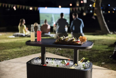 Keter Bevy Bar Cocktail Table - Anthracite/Grey