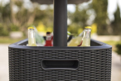 Keter Bevy Bar Cocktail Table - Anthracite/Grey