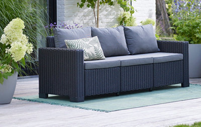 Keter California 11 Seater Garden Corner Set - Grey