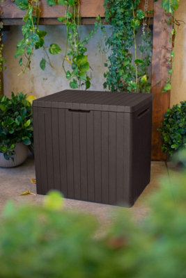 Keter City 113L Storage Box - Brown