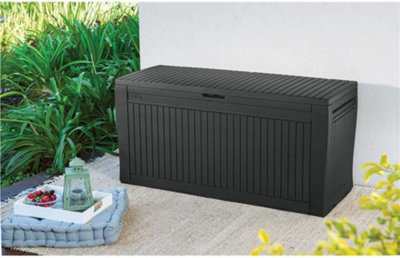 Keter Comfy Outdoor Storage Box 270L Graphite