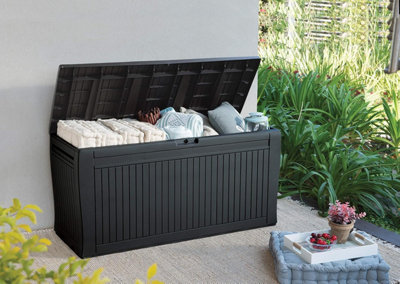 Keter Comfy Outdoor Storage Box 270L Graphite