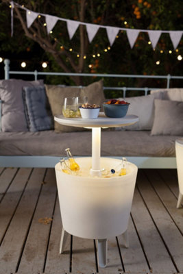 Keter Cool Bar Plastic Outdoor Ice Cooler Table