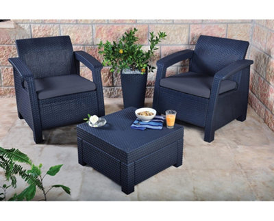 Keter corfu deals rattan garden furniture