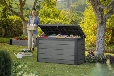 KETER CORTINA 757L OUTDOOR STORAGE DECK BOX PATIO OUTDOOR STORAGE