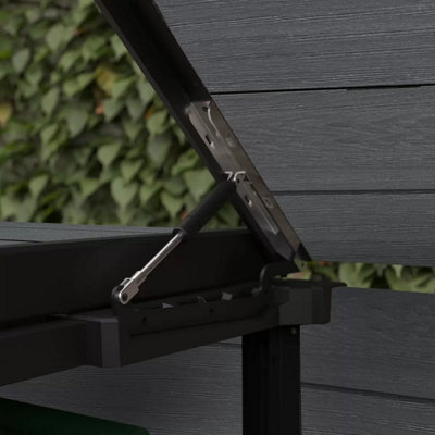 Keter Cortina Hide Away Bin Store - 3 Section Wheelie Bin Storage for ...