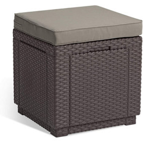 Keter Cube CUSHION Seat box BROWN