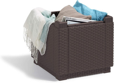 Keter Cube CUSHION Seat box BROWN