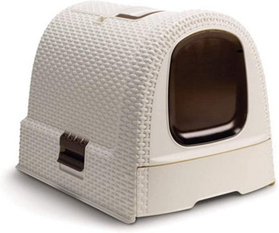 Keter Curver Cat Litter Box - Ivory/Beige