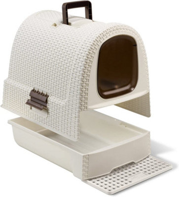 Keter Curver Cat Litter Box - Ivory/Beige