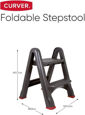 Keter Curver Foldable Two Step Stool