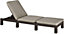 Keter Daytona Sunlounger Brown With Taupe Cushions