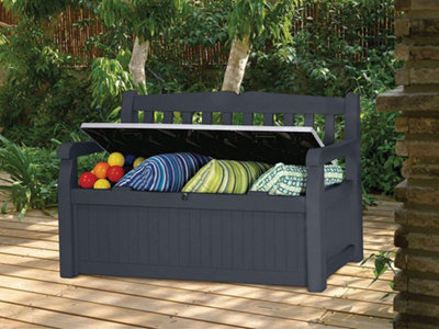 Keter Eden 265L Storage Bench Dark Grey