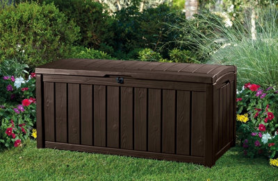 Keter Glenwood 390L Storage Box- Brown