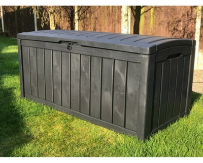 Grey outdoor deals storage box