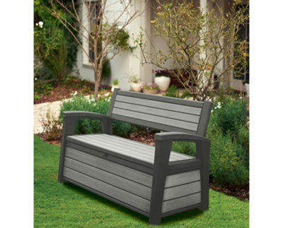 Keter Hudson Bench Outdoor Storage Box DIY at B Q