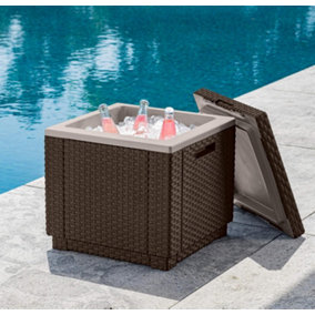 Keter Ice Cube Cool Box - Brown