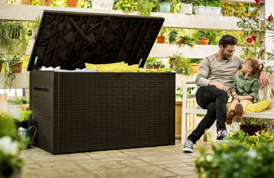 Keter Java XXL 870L Storage Box - Brown
