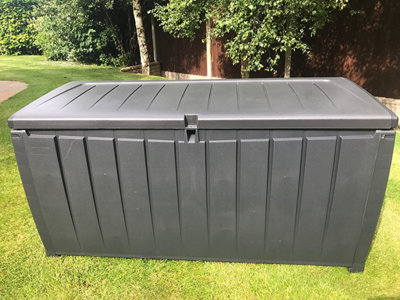 Keter ノベルデッキボックス 340L NOVEL 物置 屋外 Keter Novel Storage Box 340L - Anthracite