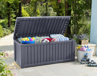 Keter Outdoor Storage Box Rockwood Grey 570L