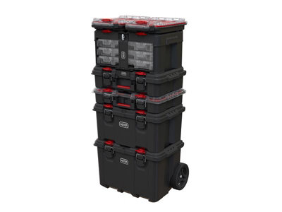 Keter Roc 253380 Stack N Roll 3-Set Tool Box Case Organiser KETSNR3ORG