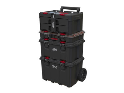 Keter Roc 253384 Stack N Roll 2-Drawer Tool Box Case Unit KETSNR2DU