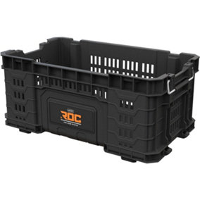 Keter ROC Pro Gear Heavy Duty Tool Storage 22 inch Crate Black