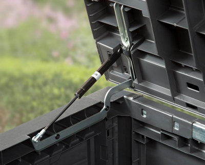 Keter Rockwood XL 630L Outdoor Garden Storage Box Anthracite - 6