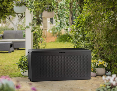 Keter Samoa 270L Grey/Graphite Outdoor Storage Box - 3