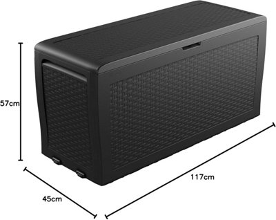 Keter Samoa 270L Grey/Graphite Outdoor Storage Box - 5