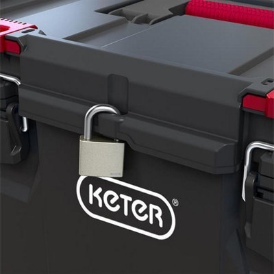 Keter Stack N Roll Deep Toolbox and Large Parts Organiser KETSNRTB KETSNRORG