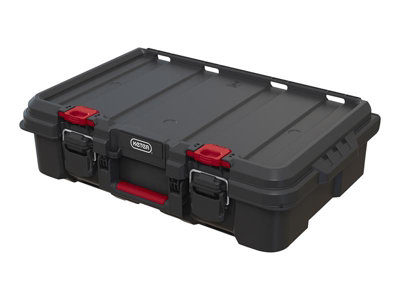 Keter Stack N Roll Heavy-Duty Power Tool Case - Ergonomic and Durable Storage Solution