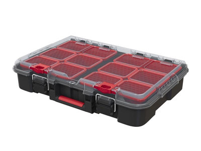 Keter Stack N Roll Versatile Storage Organizer with Removable Bins