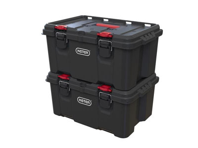 Keter Stack N Roll x2 Deep Tool Box Case Toolboxes Modular Set KETSNRTB 251492