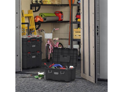 Keter Stack N Roll x2 Deep Tool Box Case Toolboxes Modular Set KETSNRTB ...