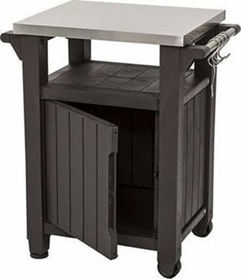 Keter Unity BBQ Side Table Brown