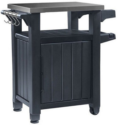 Keter Unity BBQ Side Table Graphite