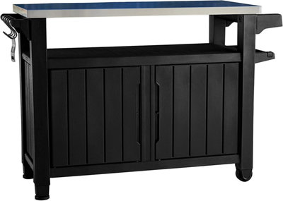 Keter Unity XL Outdoor Kitchen Cart with Storage - Graphite