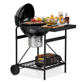 Kettle Charcoal Grill  Barbeque with Side Table