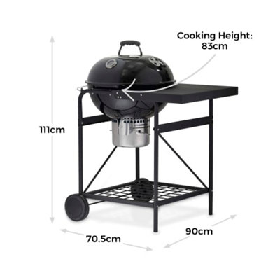 Kettle Charcoal Grill  Barbeque with Side Table - 8